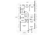 Mediterranean Style House Plan - 3 Beds 2 Baths 1744 Sq/Ft Plan #420-113 