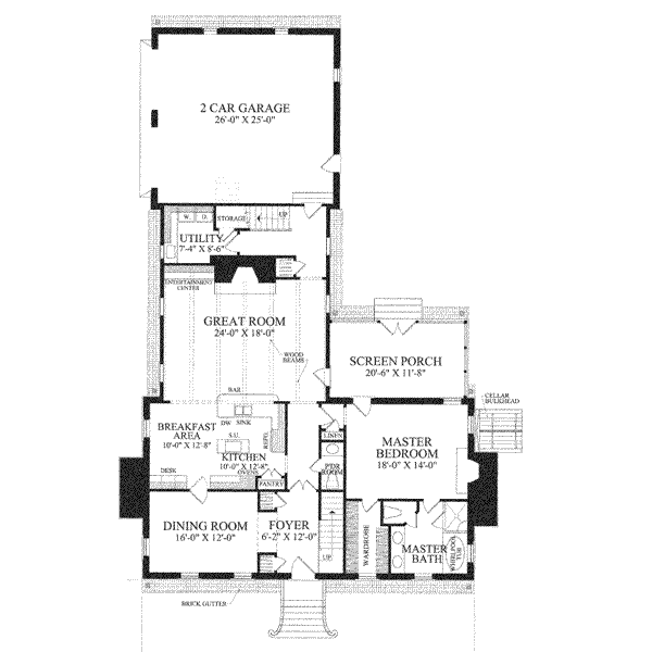 Dream House Plan - Colonial Floor Plan - Main Floor Plan #137-243