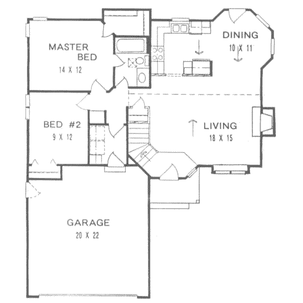 Dream House Plan - Traditional Floor Plan - Main Floor Plan #58-155