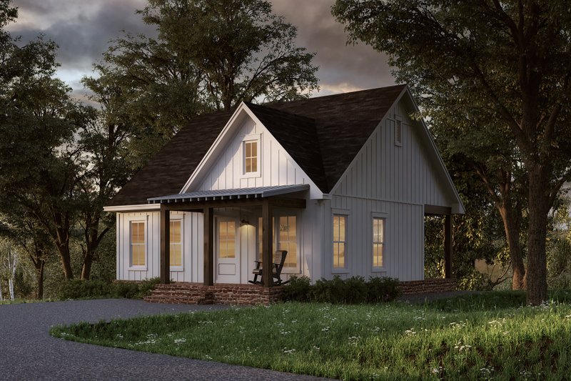 House Design - Exterior - Front Elevation 4 for Traditional House Plan #430-289 - 1 bed, 1 bath