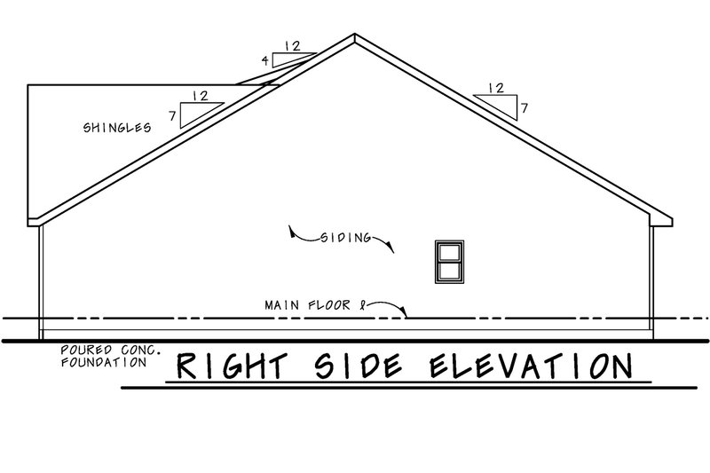 House Blueprint - Exterior - Other Elevation for Farmhouse House Plan #20-2617 - 2 bed, 2.5 bath