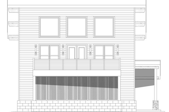 Exterior - Other Elevation 1 for Contemporary House Plan #932-435 - 3 bed, 2 bath