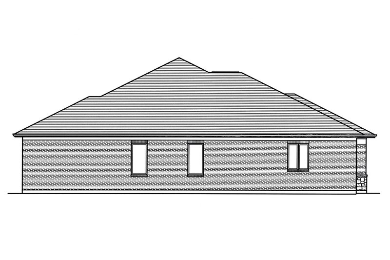 Home Plan - Left Side Elevation