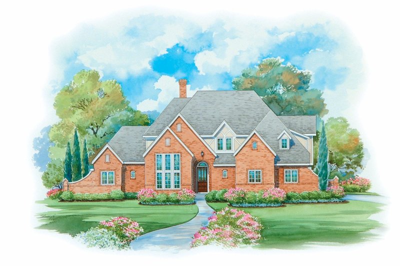 Dream House Plan - European Exterior - Front Elevation Plan #20-2159