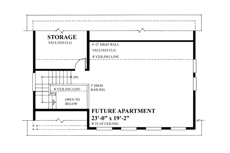 Dream House Plan - Floor Plan - Upper Floor for Traditional House Plan #118-130, 1 bath