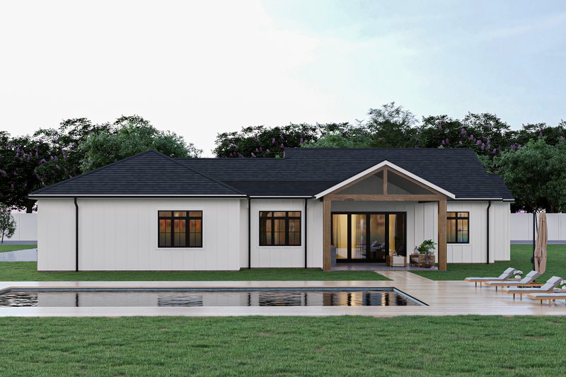 Architectural House Design - Exterior - Other Elevation 1 for Farmhouse House Plan #1112-13 - 3 bed, 2.5 bath