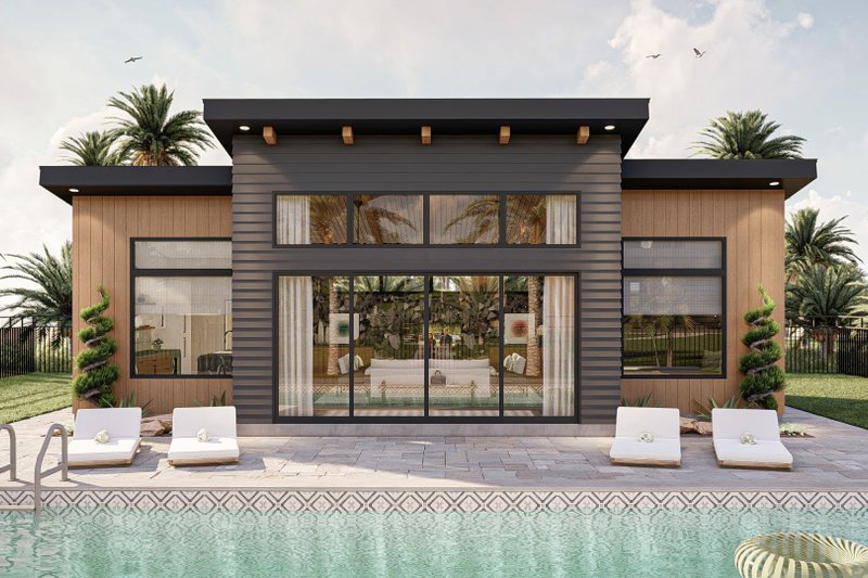 Dream House Plan - Modern Exterior - Front Elevation Plan #455-651