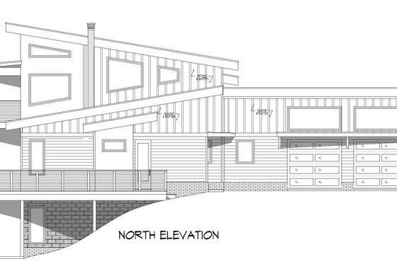 Exterior - Other Elevation 2 for Modern House Plan #932-866 - 3 bed, 2 bath