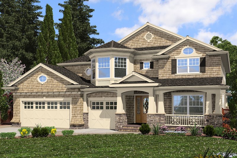 Architectural House Design - Traditional Exterior - Front Elevation Plan #132-569