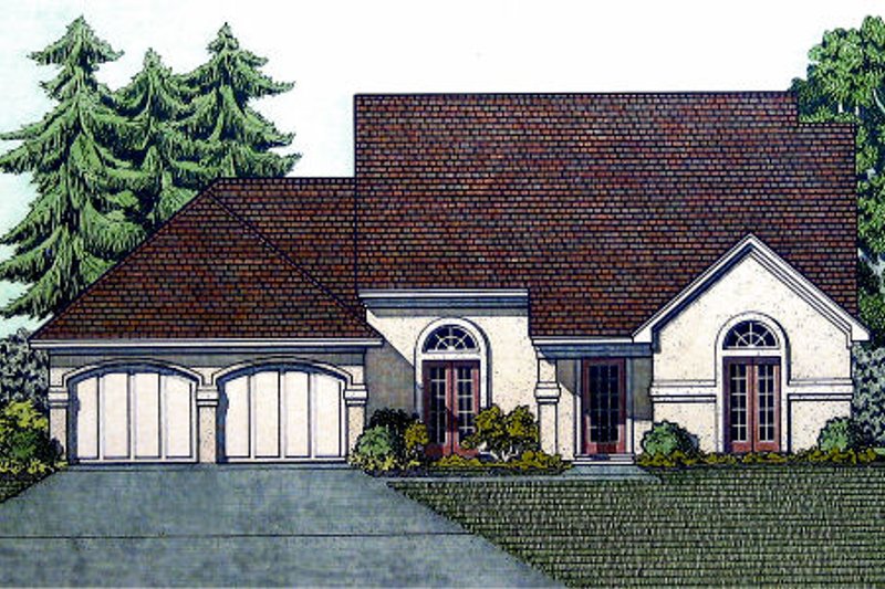 Dream House Plan - Traditional Exterior - Front Elevation Plan #45-324