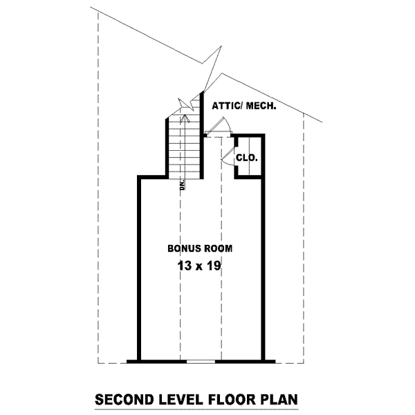 Cottage Floor Plan - Upper Floor Plan #81-1442