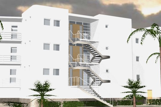 Exterior - Other Elevation for Contemporary House Plan #535-18 - 9 bed, 9 bath