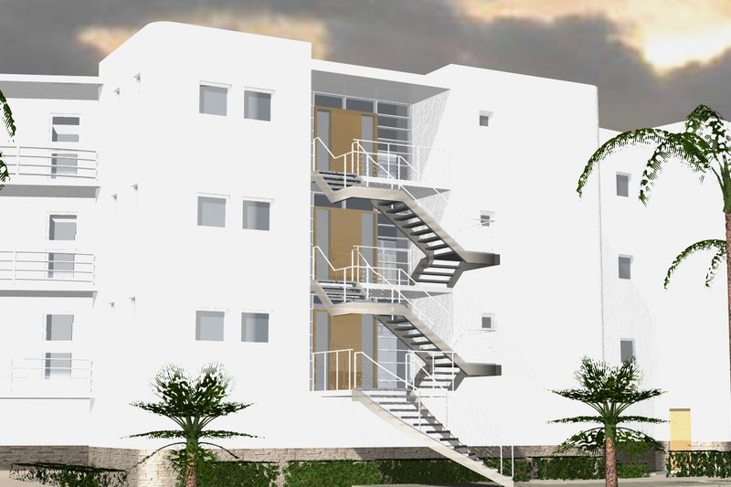 House Plan Design - Exterior - Other Elevation for Contemporary House Plan #535-18 - 9 bed, 9 bath