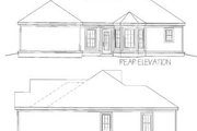 Traditional Style House Plan - 3 Beds 2 Baths 1266 Sq/Ft Plan #81-166 Exterior 