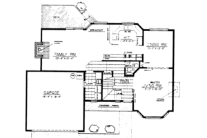Floor Plan - Main Floor for Traditional House Plan #303-112 - 4 bed, 2.5 bath