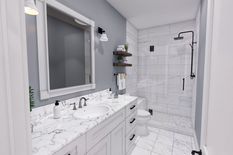 House Design - Interior - Bathroom 1 for Farmhouse House Plan #51-1449 - 4 bed, 4 bath