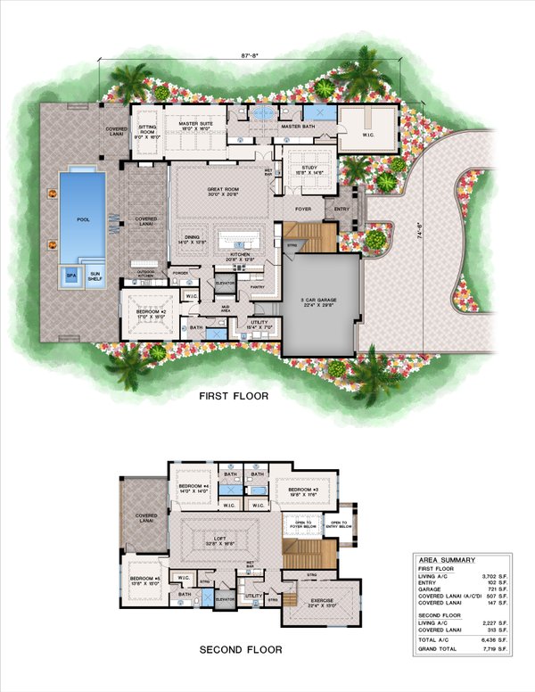 Contemporary Floor Plan - Main Floor Plan #1083-28