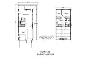 Farmhouse Style House Plan - 2 Beds 1.5 Baths 1200 Sq/Ft Plan #140-197 
