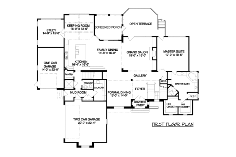 European Style House Plan - 4 Beds 4.5 Baths 6424 Sq/Ft Plan #413-860 ...
