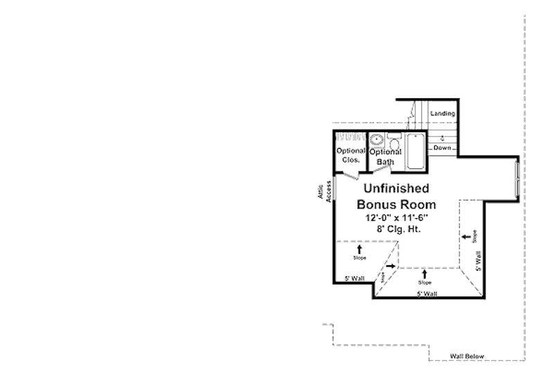 Dream House Plan - Floor Plan - Other Floor for European House Plan #21-298 - 3 bed, 2.5 bath