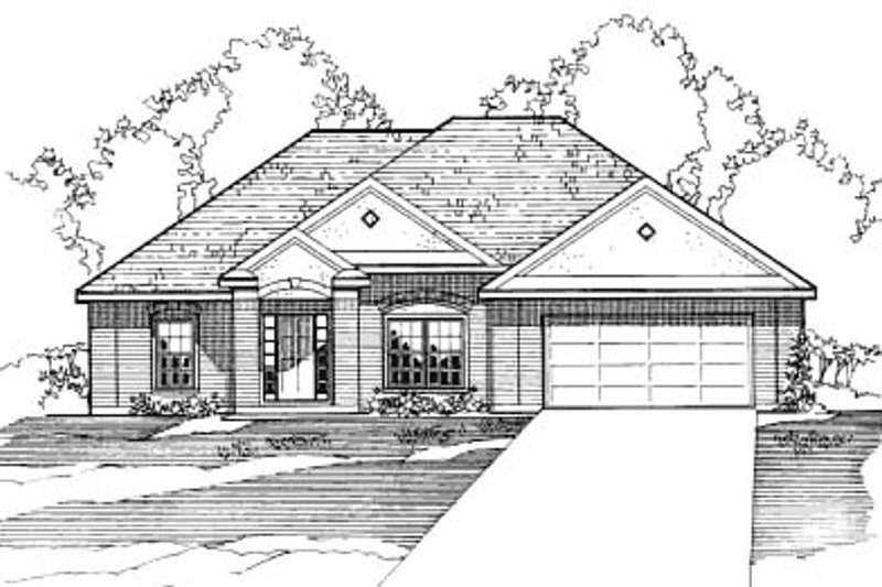 Traditional Style House Plan - 3 Beds 2 Baths 1719 Sq/Ft Plan #31-122