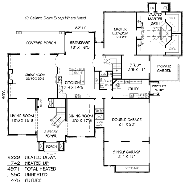 European Floor Plan - Main Floor Plan #424-31