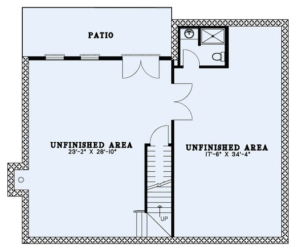 Architectural House Design - Craftsman Floor Plan - Lower Floor Plan #17-3427