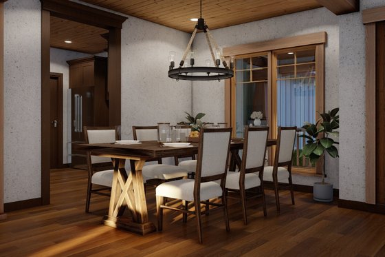 Interior - Dining Room for Craftsman House Plan #17-2908 - 3 bed, 2 bath