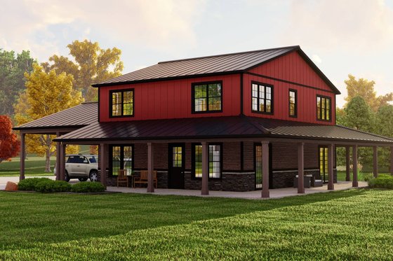 Barndominium Plan with Office