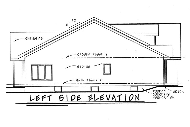 Home Plan - Exterior - Other Elevation for Traditional House Plan #20-123 - 3 bed, 2 bath