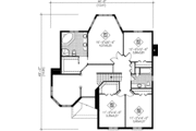 European Style House Plan - 4 Beds 2.5 Baths 2898 Sq/Ft Plan #25-2217 