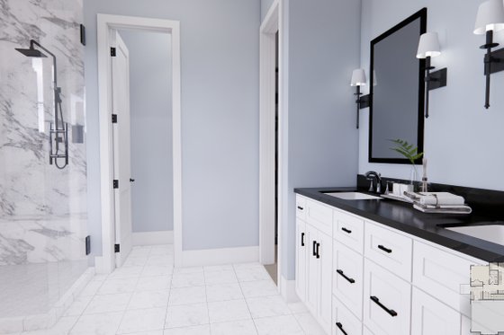 Interior - Master Bathroom for Farmhouse House Plan #51-1223 - 3 bed, 3 bath