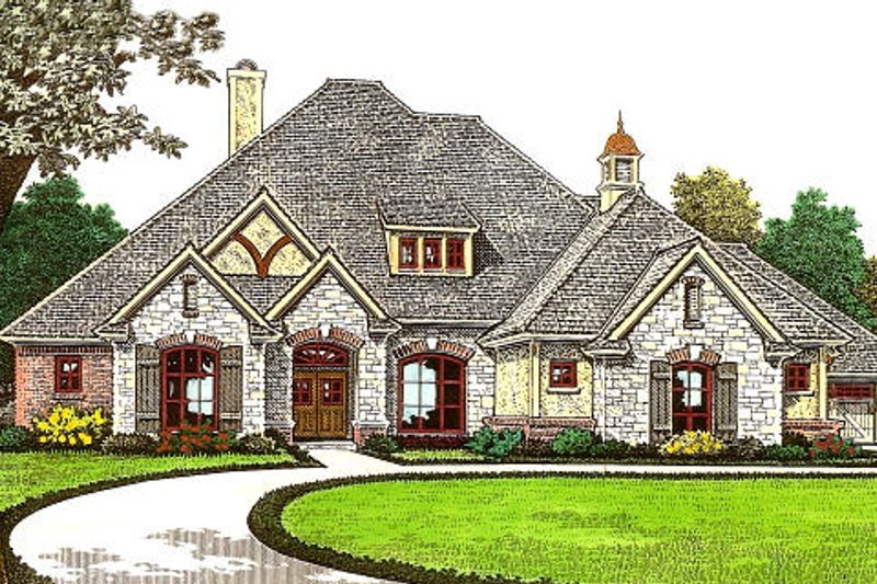 Home Plan - European Exterior - Front Elevation Plan #310-975