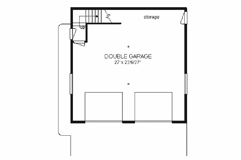 Home Plan - Floor Plan - Main Floor for Traditional House Plan #18-401 - 1 bed, 1 bath