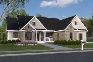 Country Exterior - Front Elevation Plan #929-46