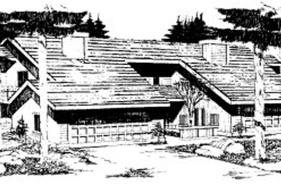 Exterior - Front Elevation House Plan #303-210 - 3 bed, 1.5 bath