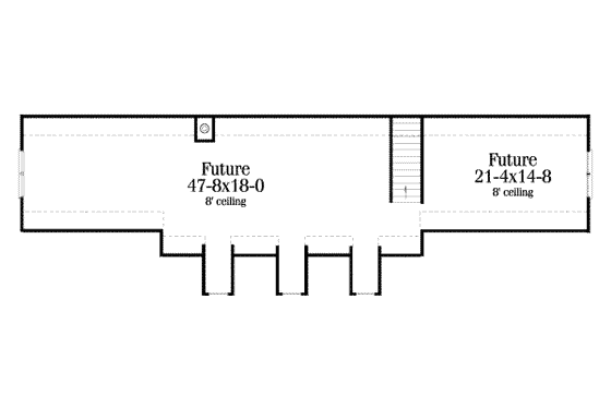 Floor Plan - Other Floor for Country House Plan #406-134 - 3 bed, 2.5 bath