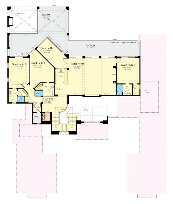 House Design - Contemporary Floor Plan - Upper Floor Plan #930-513