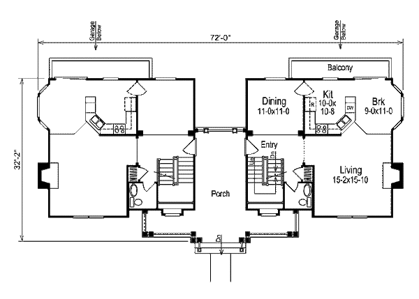 Dream House Plan - Traditional Floor Plan - Main Floor Plan #57-568