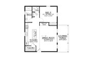 Contemporary Style House Plan - 1 Beds 1 Baths 875 Sq/Ft Plan #1064-379 
