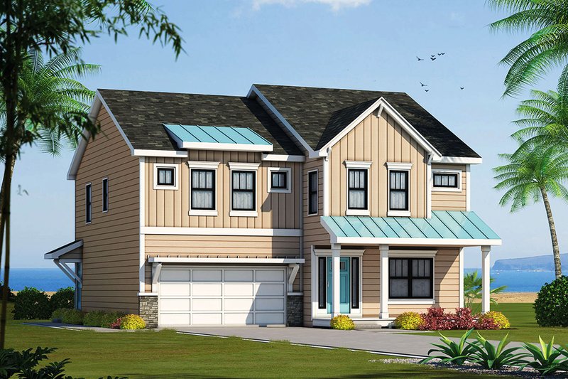 House Blueprint - Traditional Exterior - Front Elevation Plan #20-2327