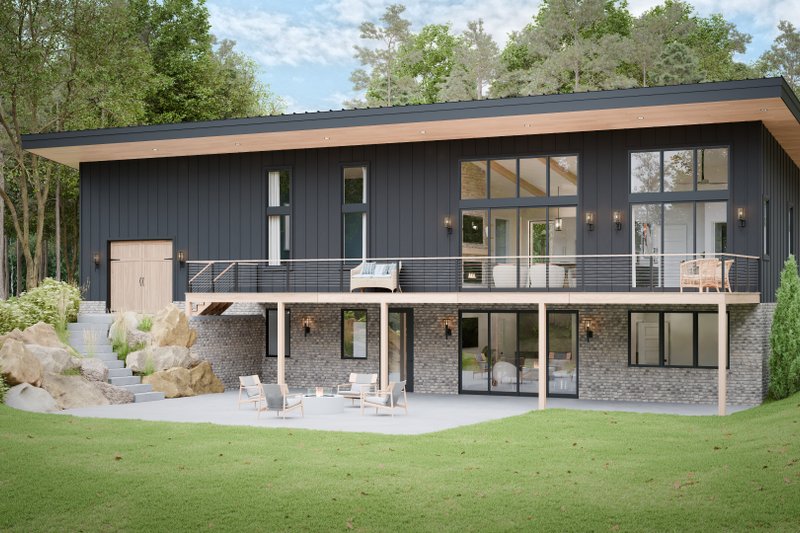 House Design - Exterior - Front Elevation 2 for Country House Plan #1089-56 - 4 bed, 3 bath