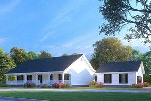 Exterior - Front Elevation 3 for Country House Plan #923-34 - 3 bed, 2 bath
