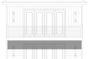 Exterior - Front Elevation 3 for Craftsman House Plan #932-1249 - 1 bed, 1.5 bath