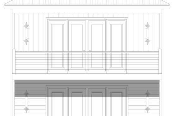 Exterior - Front Elevation 3 for Craftsman House Plan #932-1249 - 1 bed, 1.5 bath