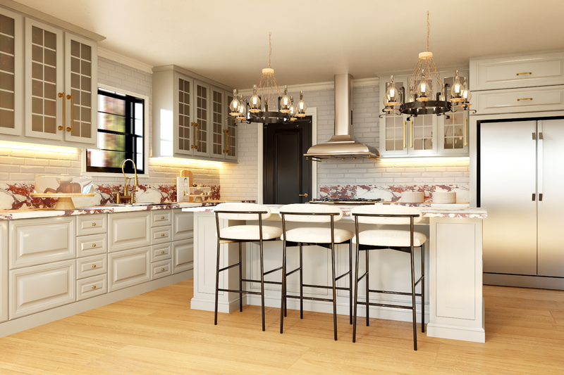 House Blueprint - Interior - Kitchen 3 for Barndominium House Plan #1064-424 - 4 bed, 2.5 bath