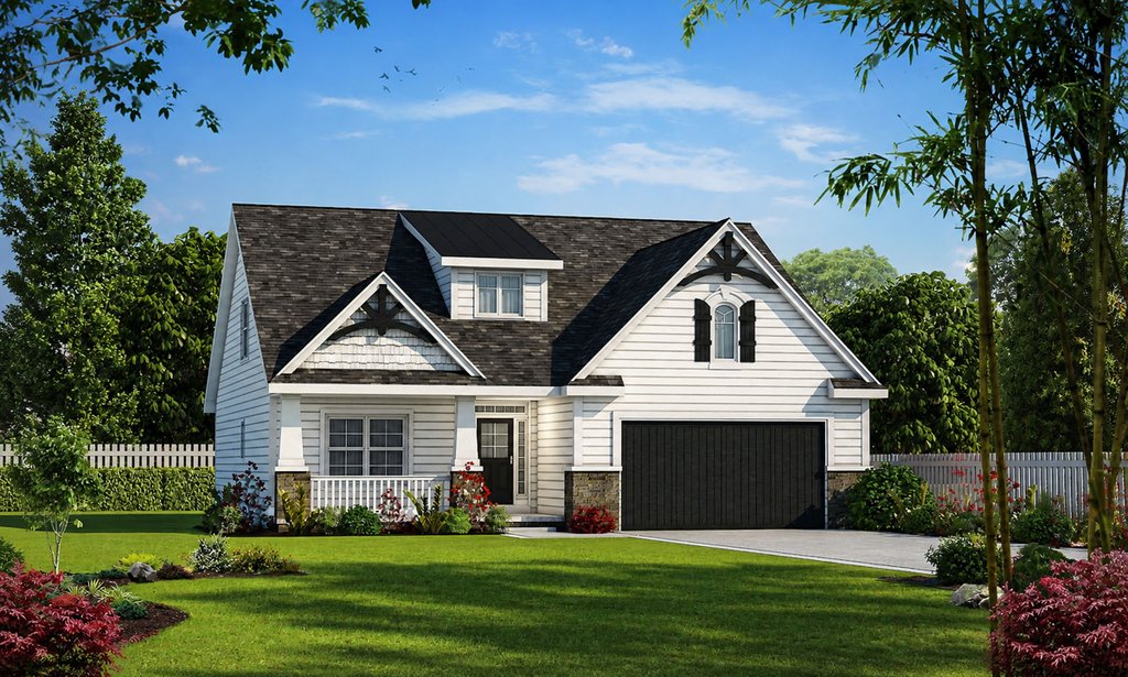 Exterior - Front Elevation 5 for Cottage House Plan #20-2315 - 4 bed, 3 bath