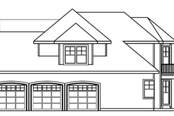 Exterior - Other Elevation 1 for European House Plan #124-722 - 3 bed, 2.5 bath