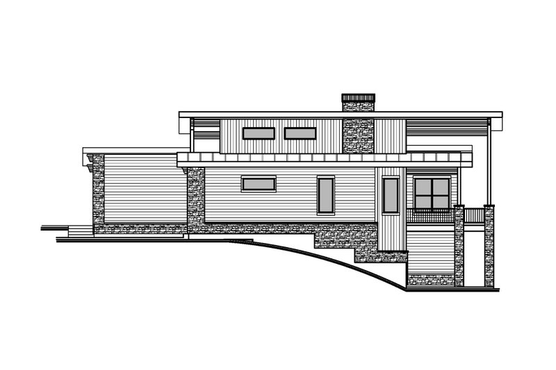 Architectural House Design - Exterior - Other Elevation 1 for Modern House Plan #1073-51 - 4 bed, 3.5 bath