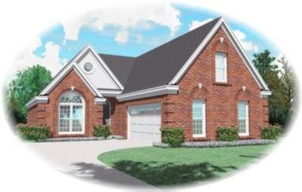 Exterior - Front Elevation 2 for Traditional House Plan #81-926 - 3 bed, 2 bath